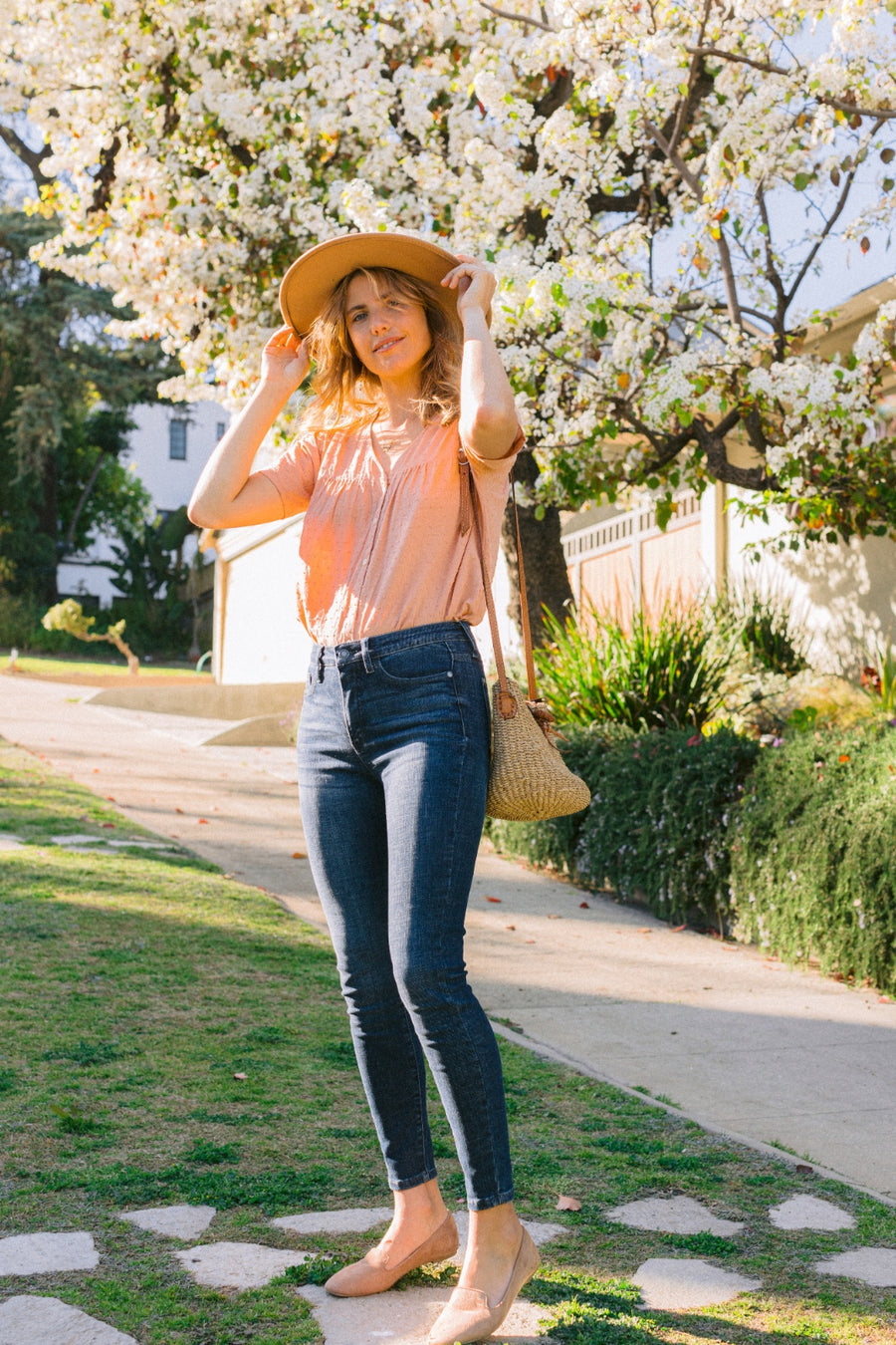 Aubree Dark Tummy Control Skinny
