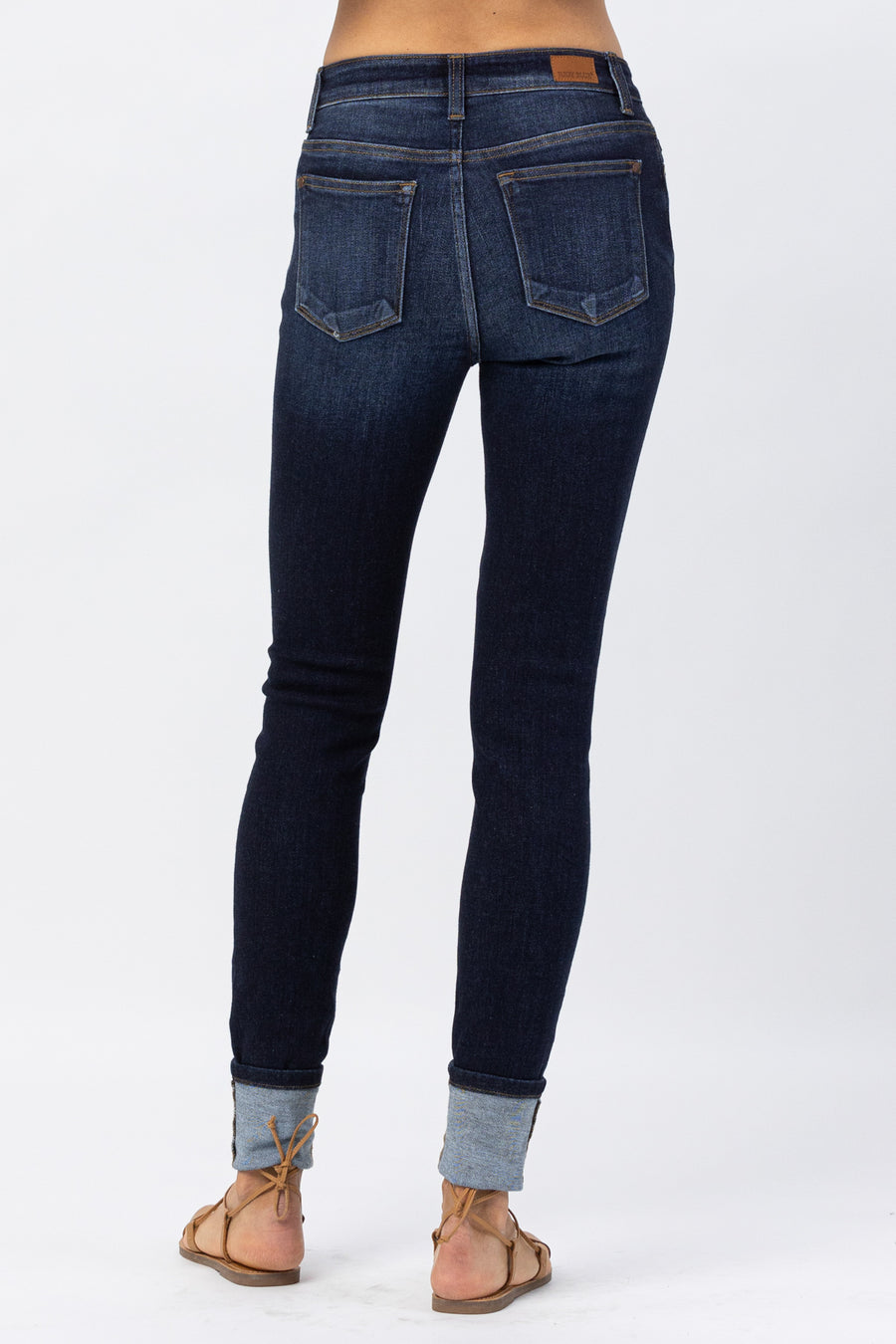 Jean Basic Long Inseam Cuffed Skinny