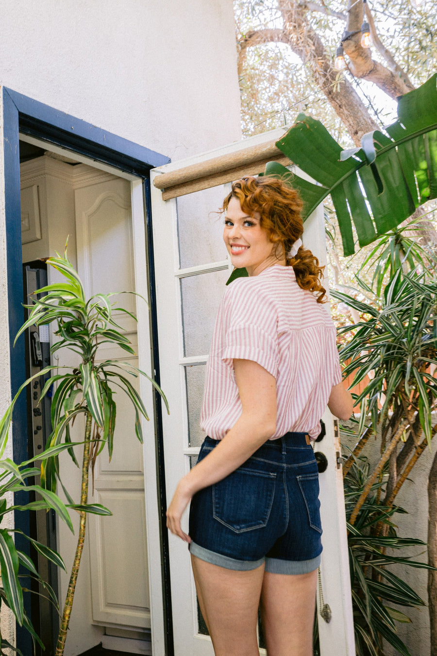Sarah Pull-On Jegging Shorts