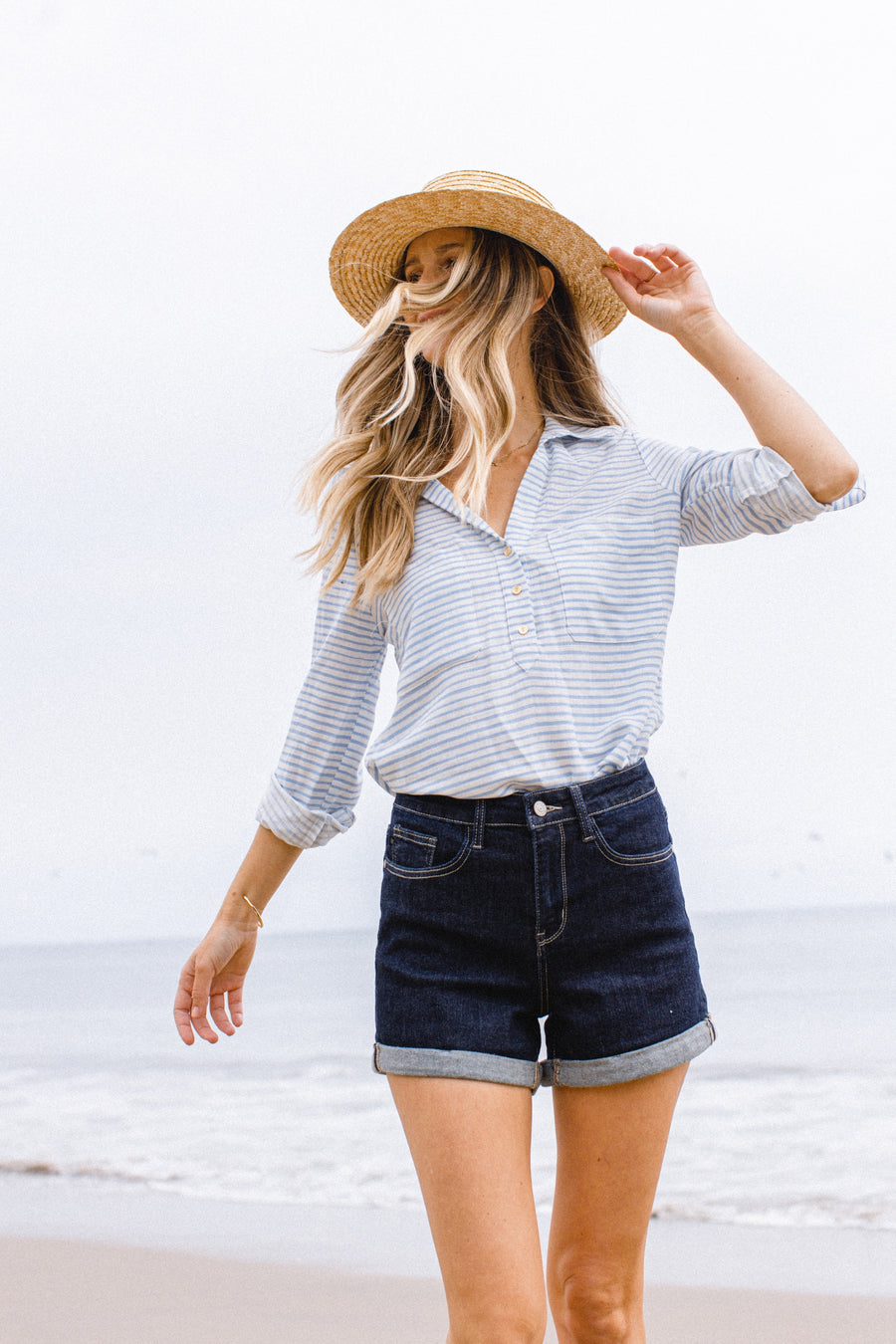 Baylee Stone Wash Shorts