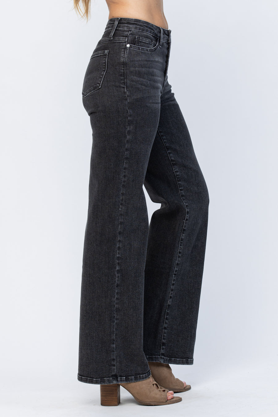 Selena Button Fly Trouser Wide Leg