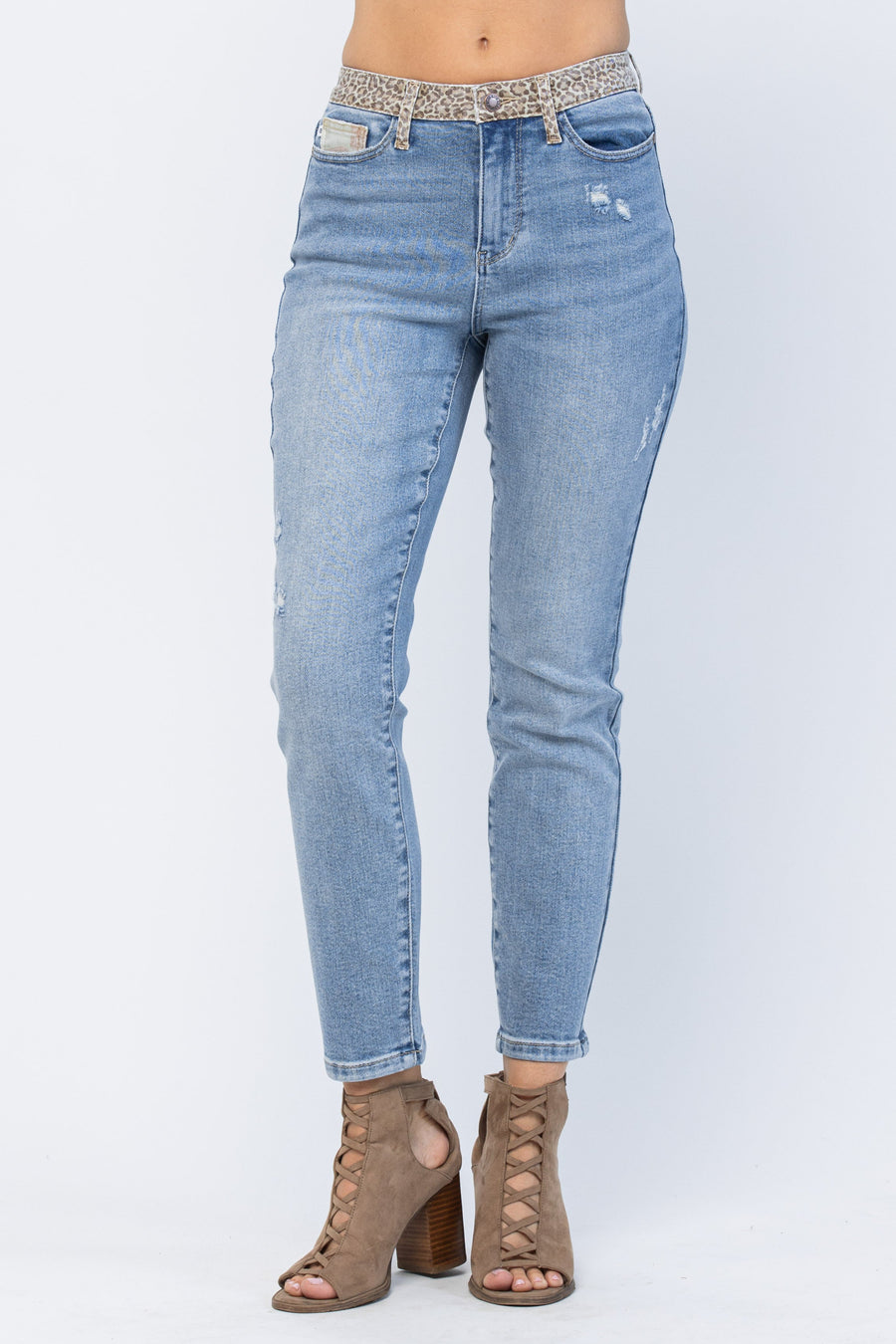 Claire Cheetah Camo Block Slim Fit - PLUS