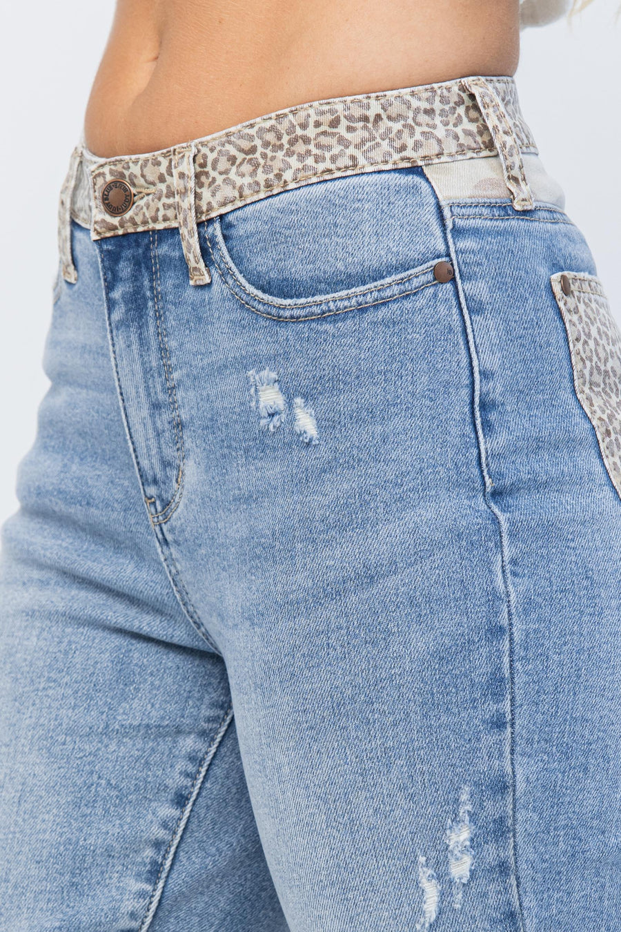 Claire Cheetah Camo Block Slim Fit - PLUS