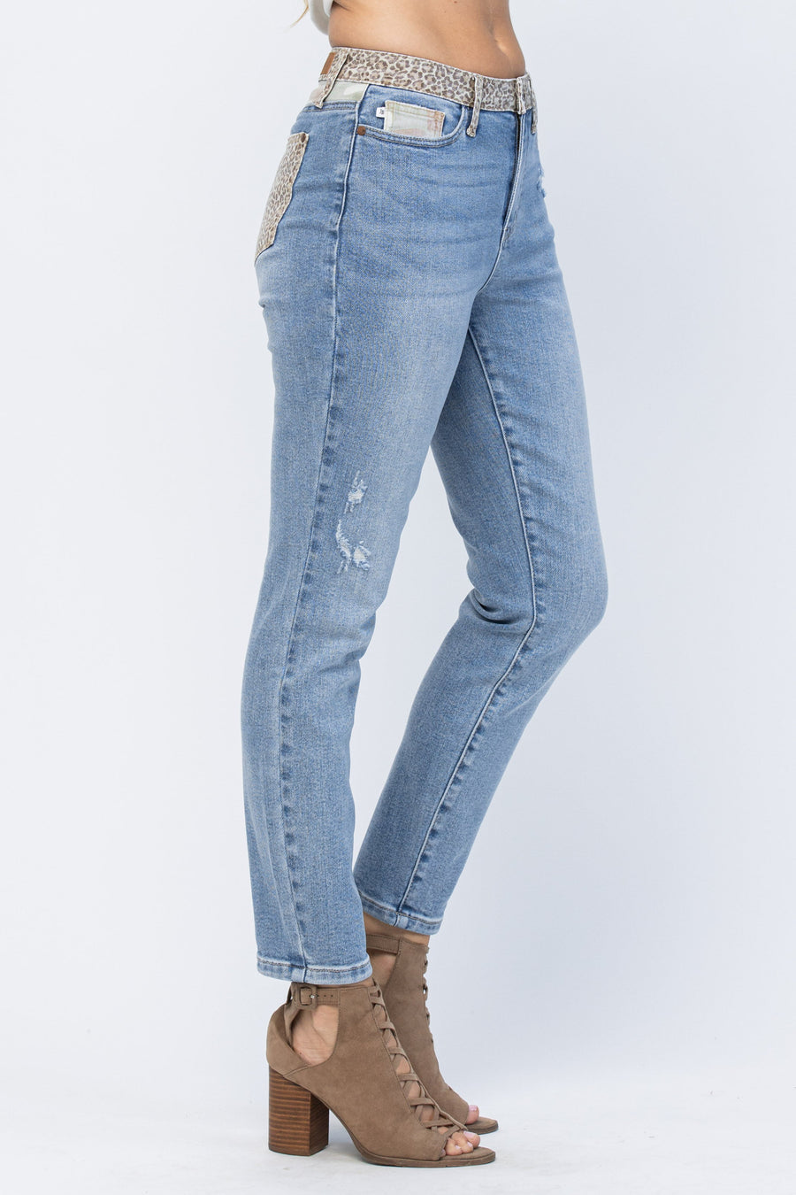 Claire Cheetah Camo Block Slim Fit - PLUS