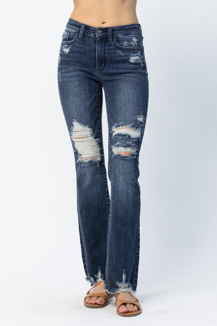 Bailey Contrast Slim Bootcut - PLUS