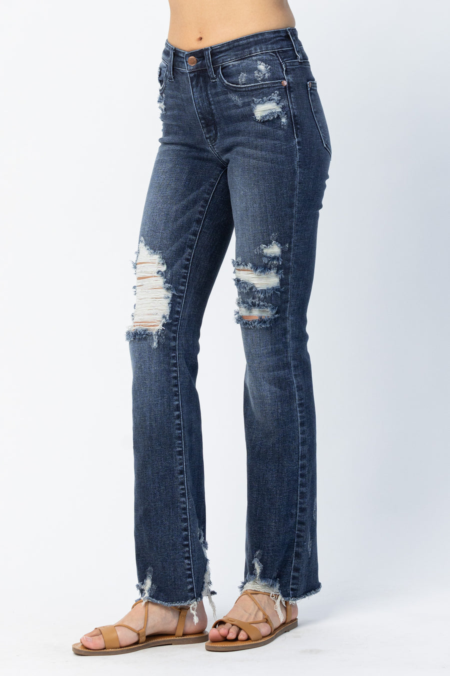 Bailey Contrast Slim Bootcut - PLUS
