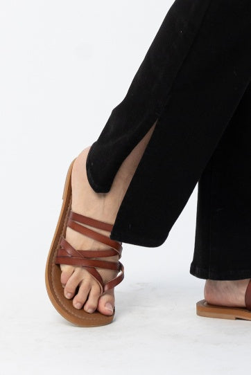 Leslie 90's Black Side Slit Straight - PLUS