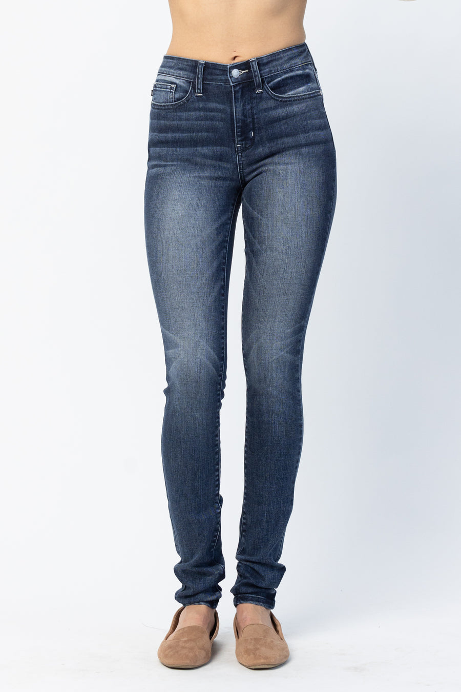 Cassie Long Inseam Pin Tack Skinny