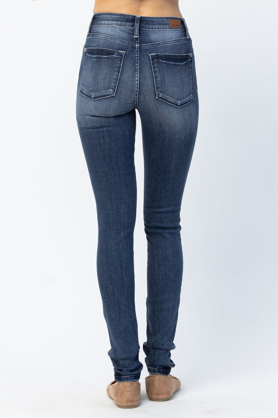 Cassie Long Inseam Pin Tack Skinny