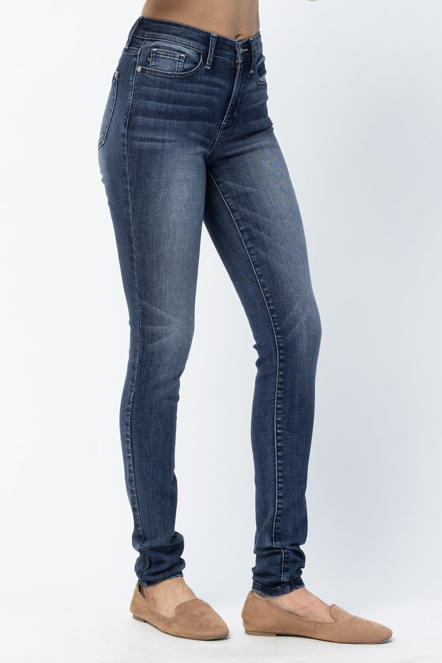 Cassie Long Inseam Pin Tack Skinny