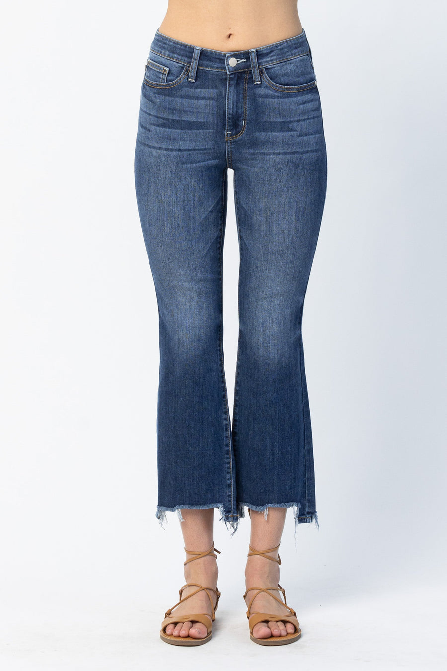 Farrah Cropped Step Hem Bootcut - PLUS