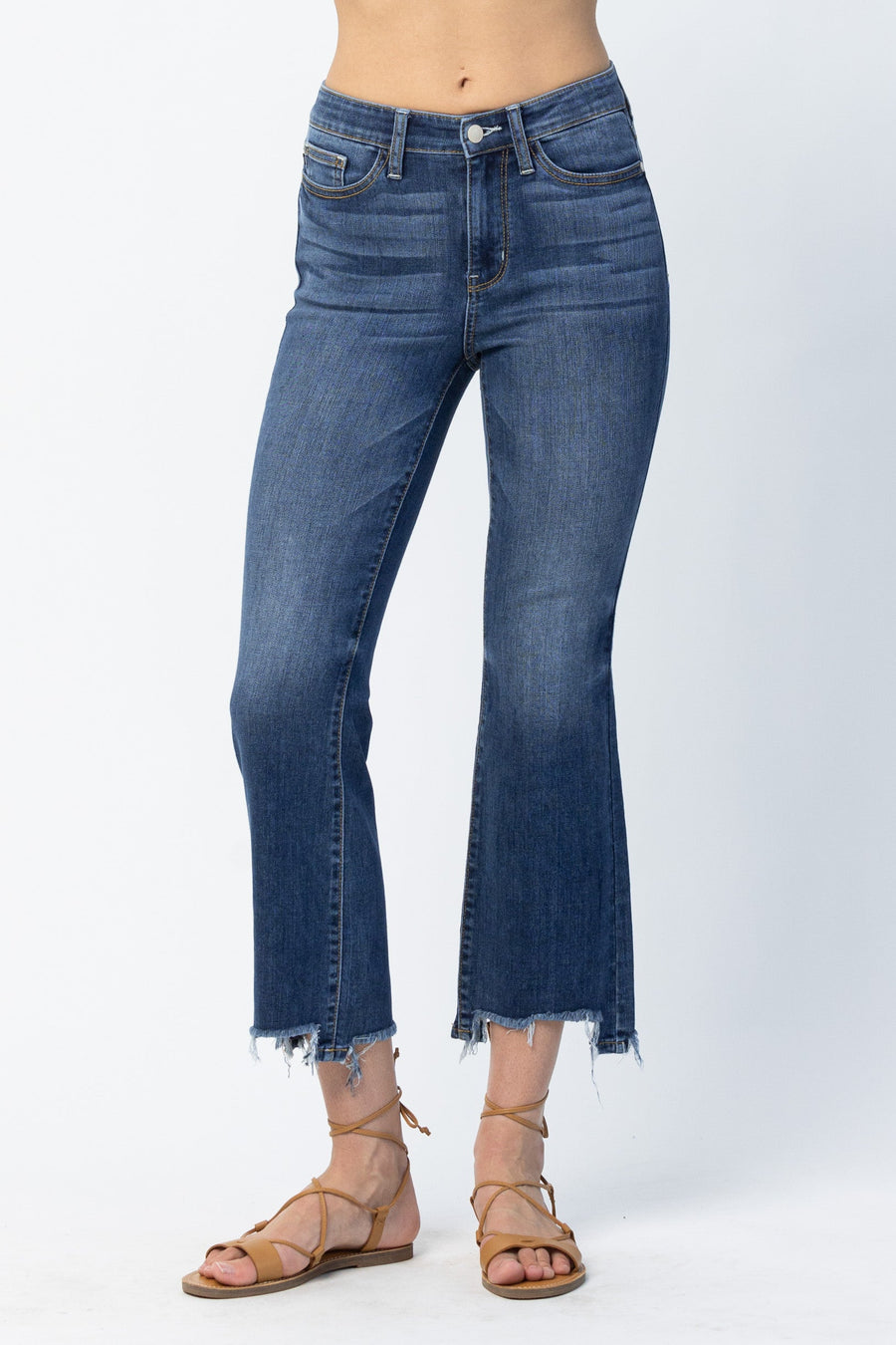 Farrah Cropped Step Hem Bootcut - PLUS