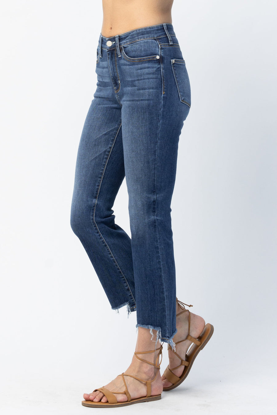 Farrah Cropped Step Hem Bootcut - PLUS