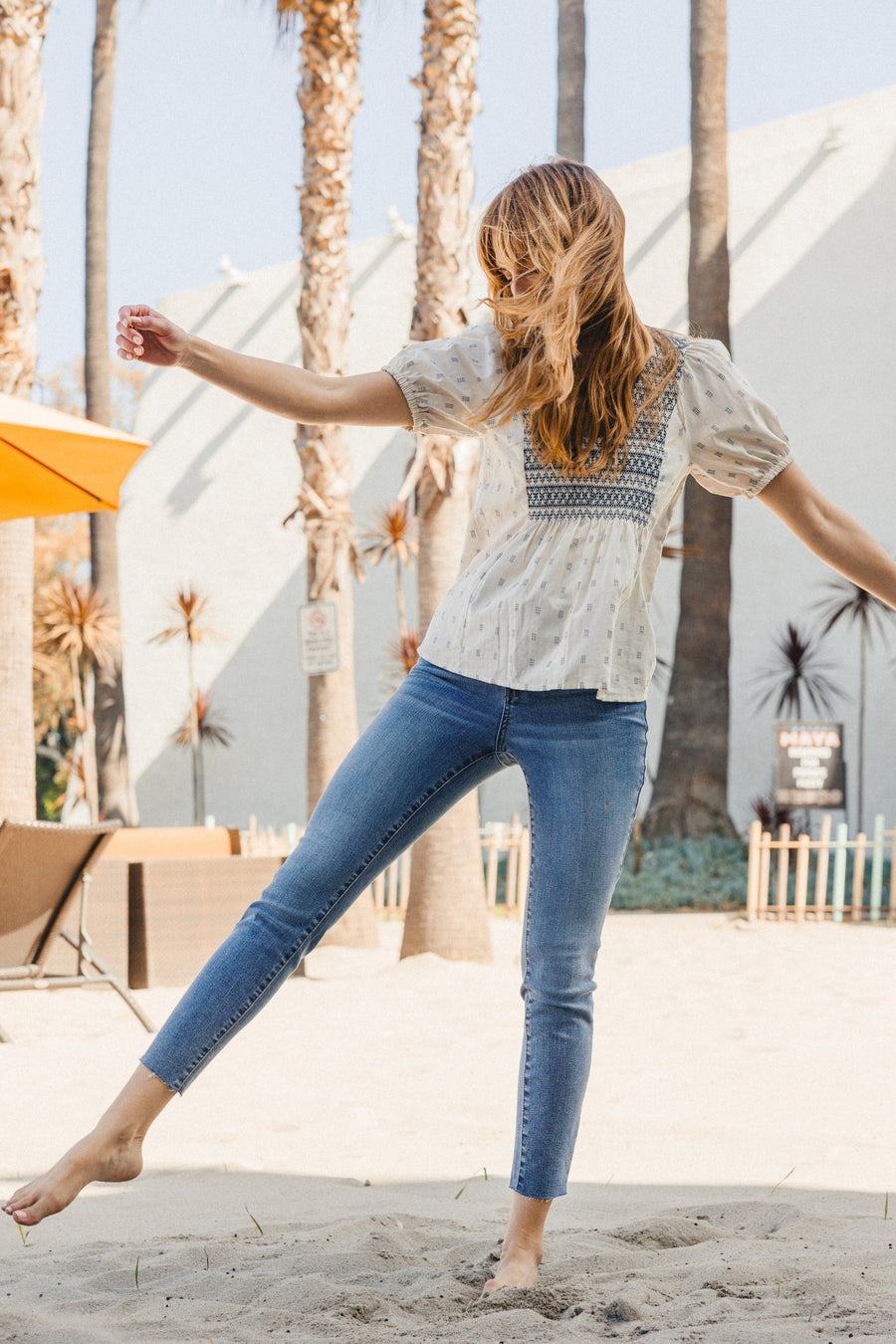 Cleo Embroidered Pocket Relaxed Fit - PLUS