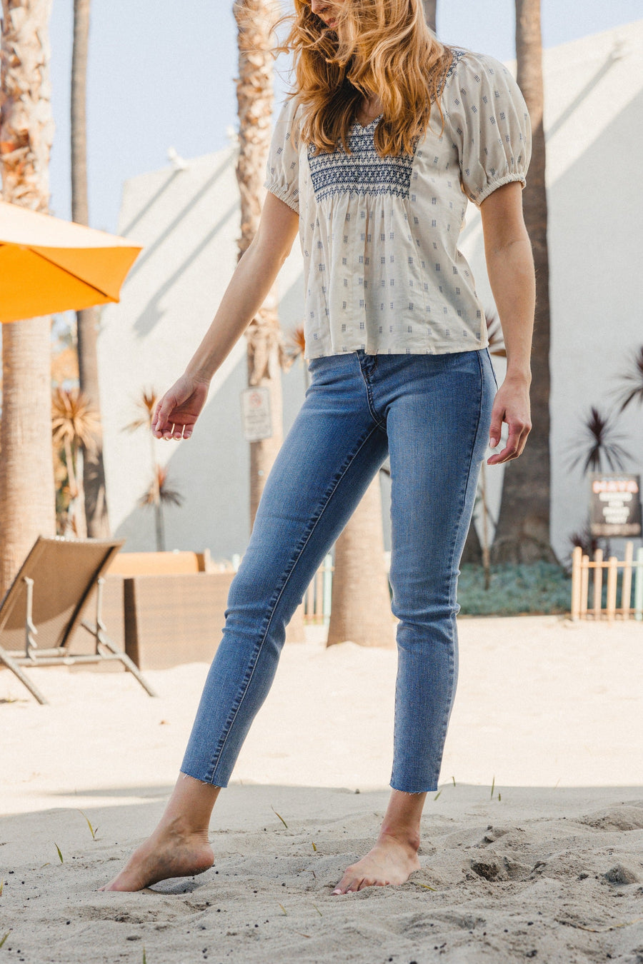 Cleo Embroidered Pocket Relaxed Fit - PLUS