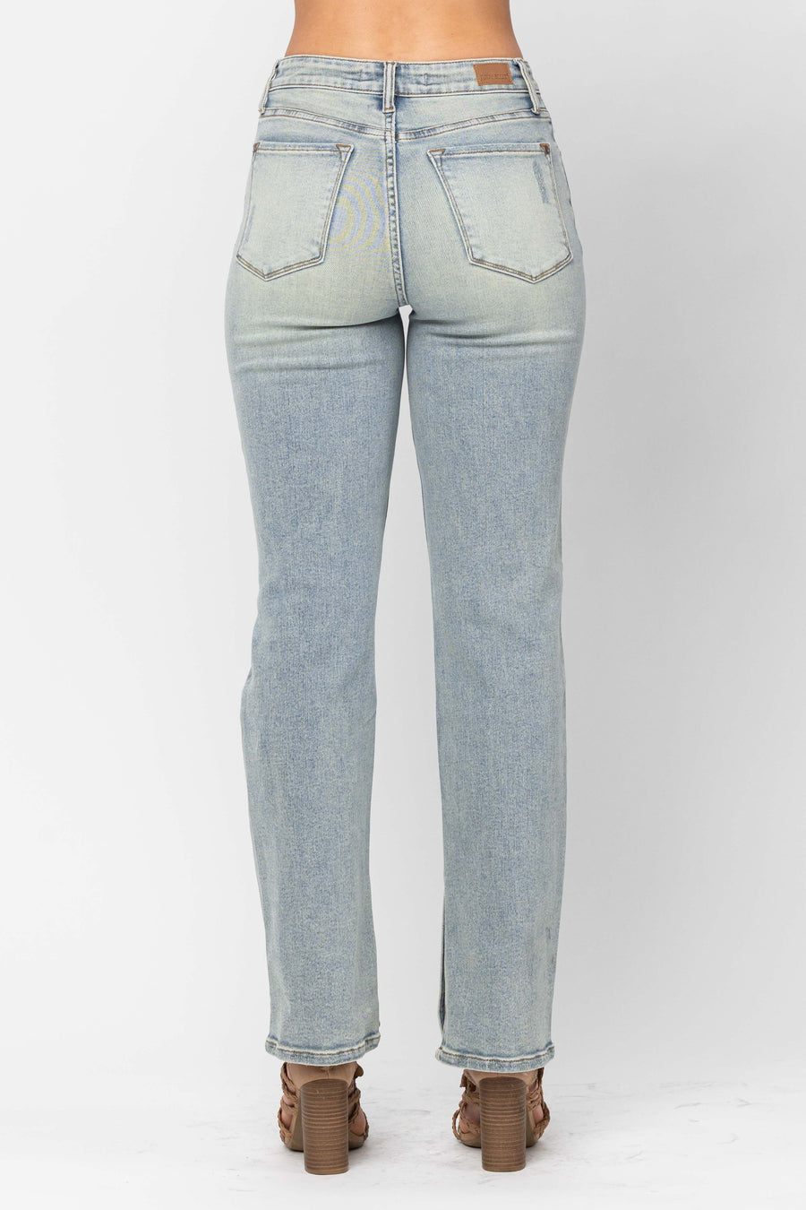 Dessarie Inseam Slit Straight Fit