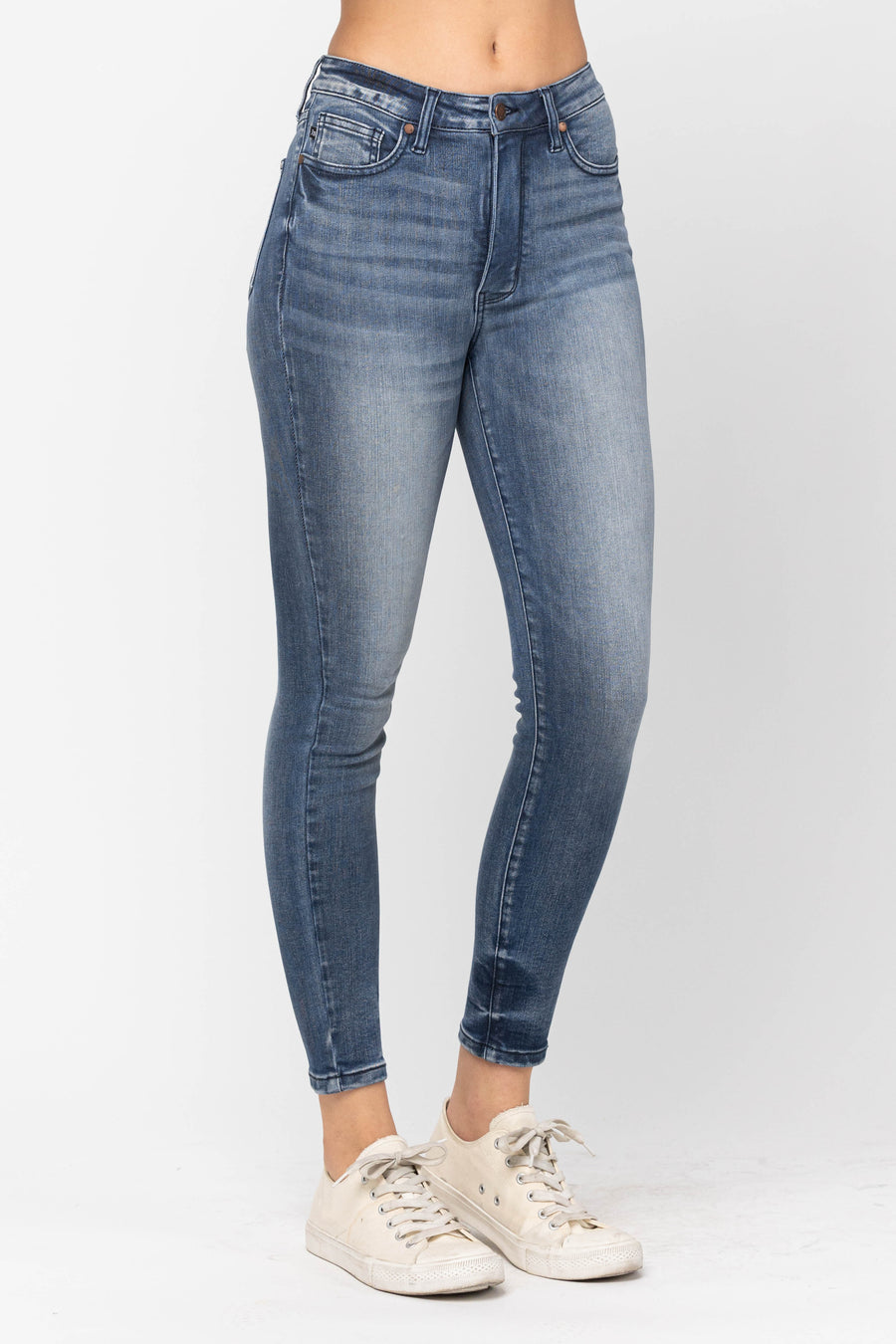 Serene Contrast Wash Tummy Control Skinny