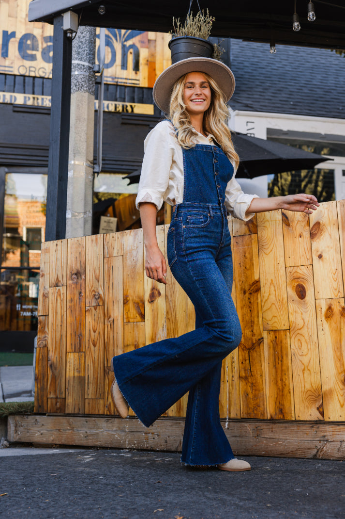 Carolina Tummy Control Flare Overall - PLUS