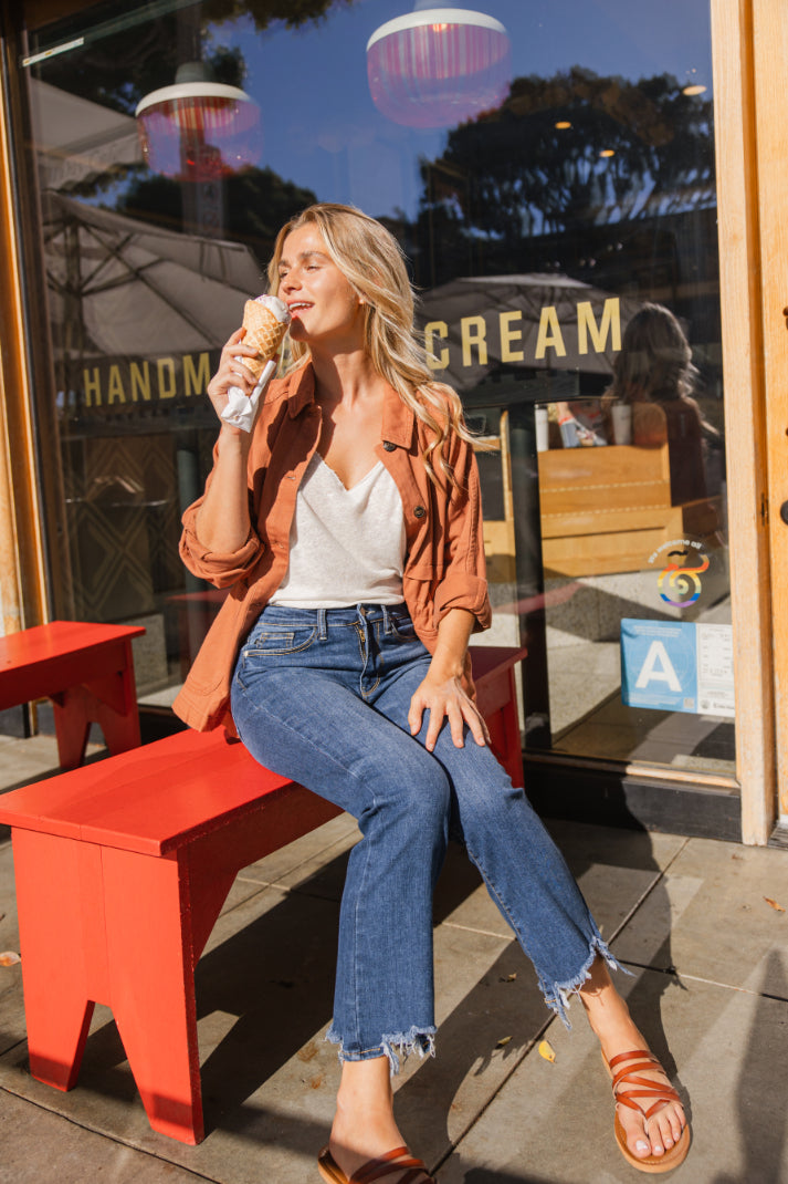 Farrah Cropped Step Hem Bootcut - PLUS