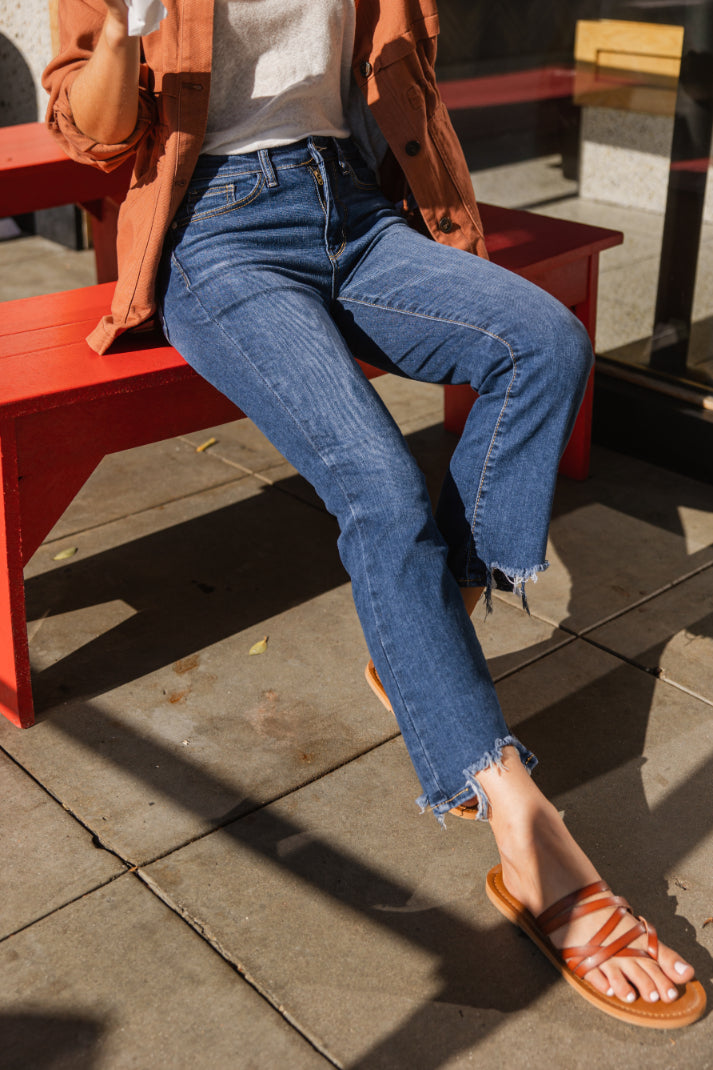 Farrah Cropped Step Hem Bootcut - PLUS