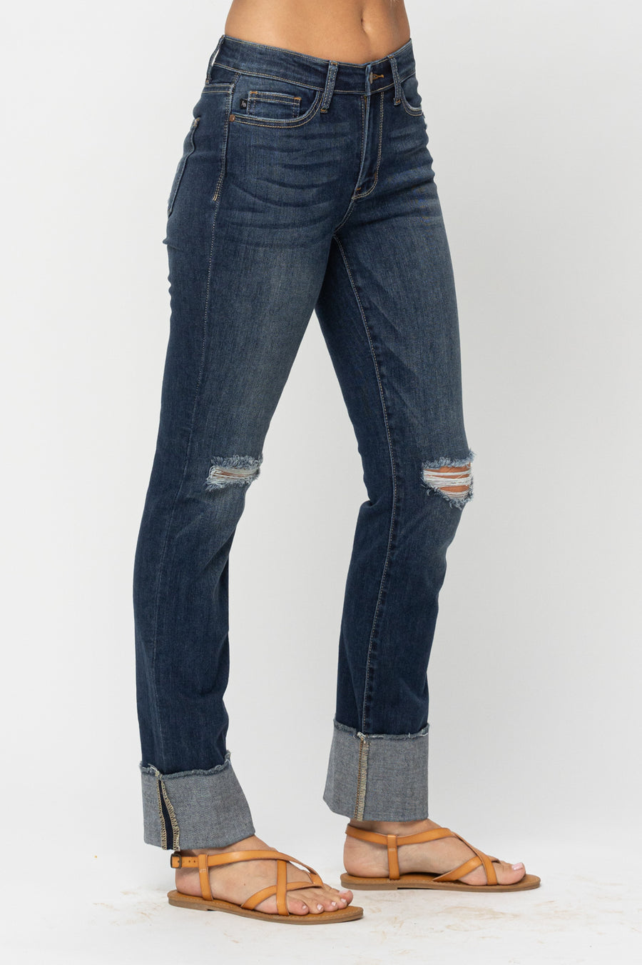 Lillian Minimal Destroy Cuffed Straight - PLUS