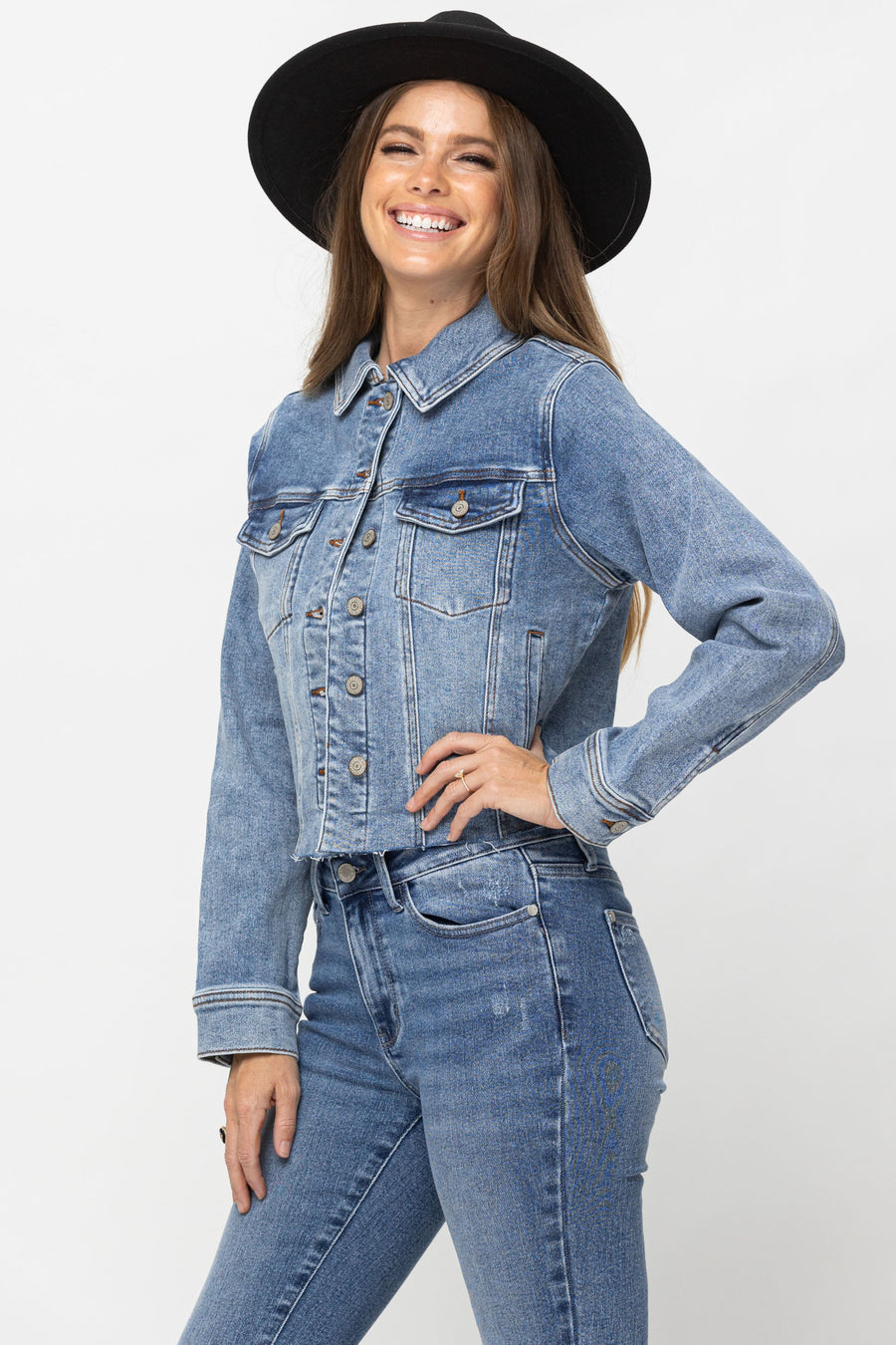 Judy Blue Jeans Howdy Classic Denim Jacket