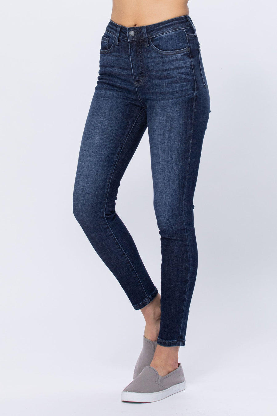 Aubree Dark Tummy Control Skinny