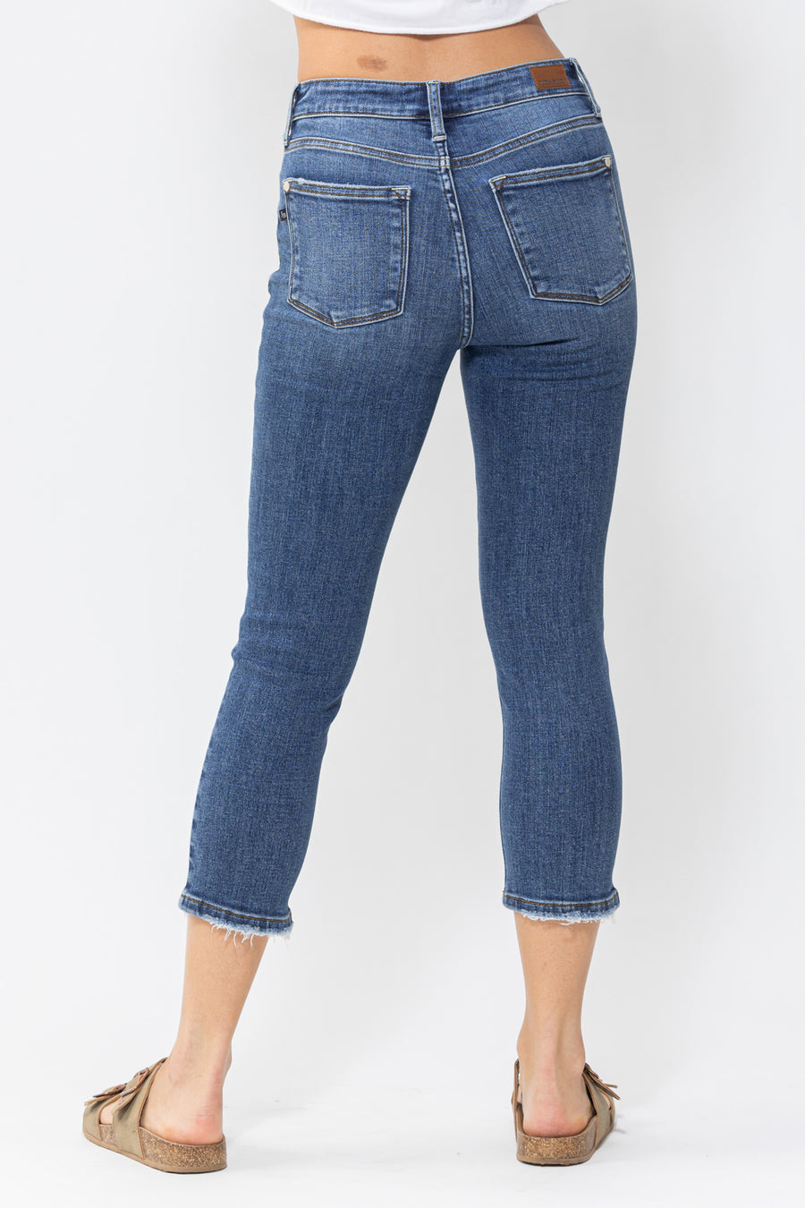 Carrie Basic No Distress Capri - PLUS