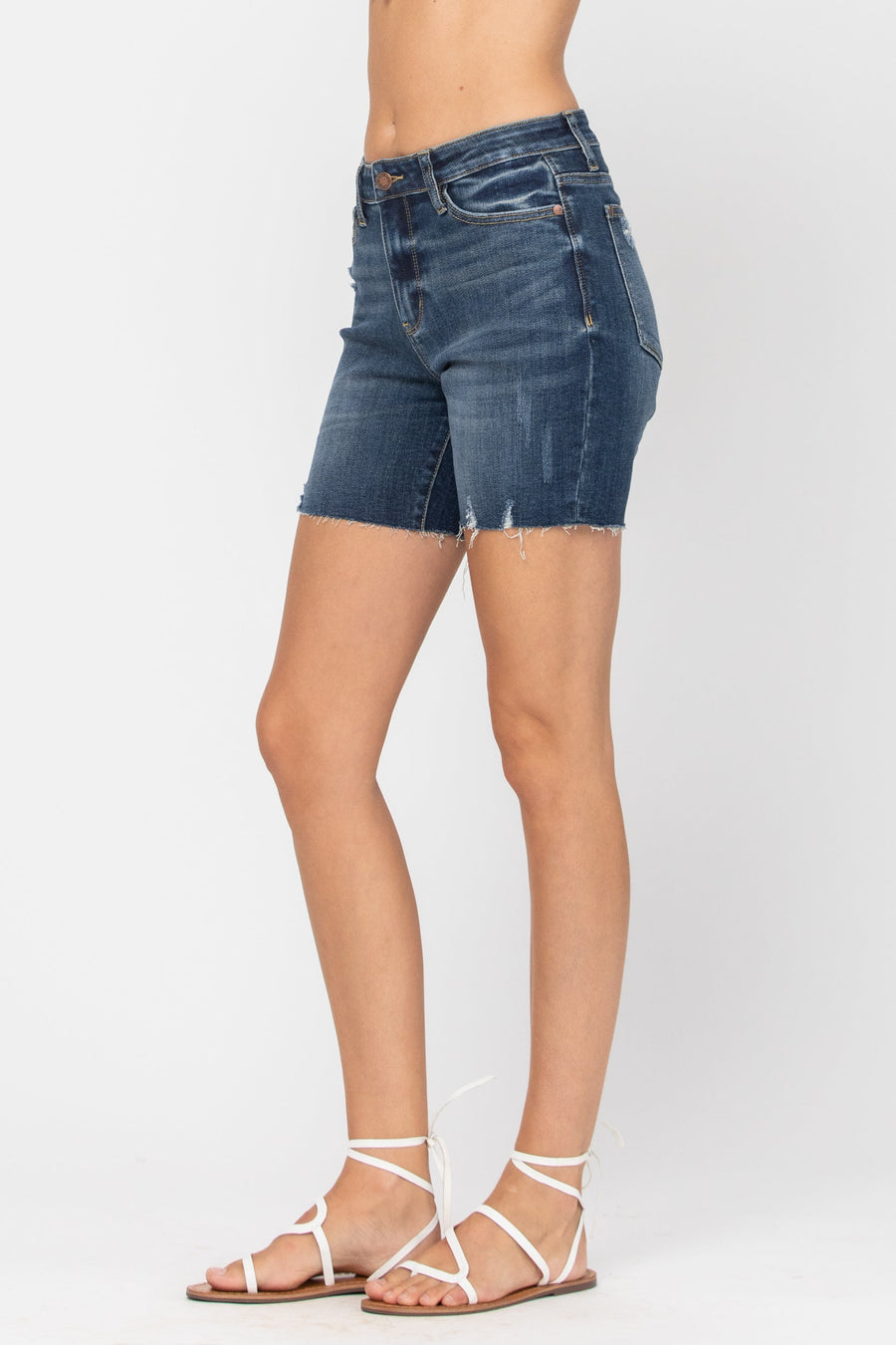Kayla Mid-Thigh Shorts - PLUS
