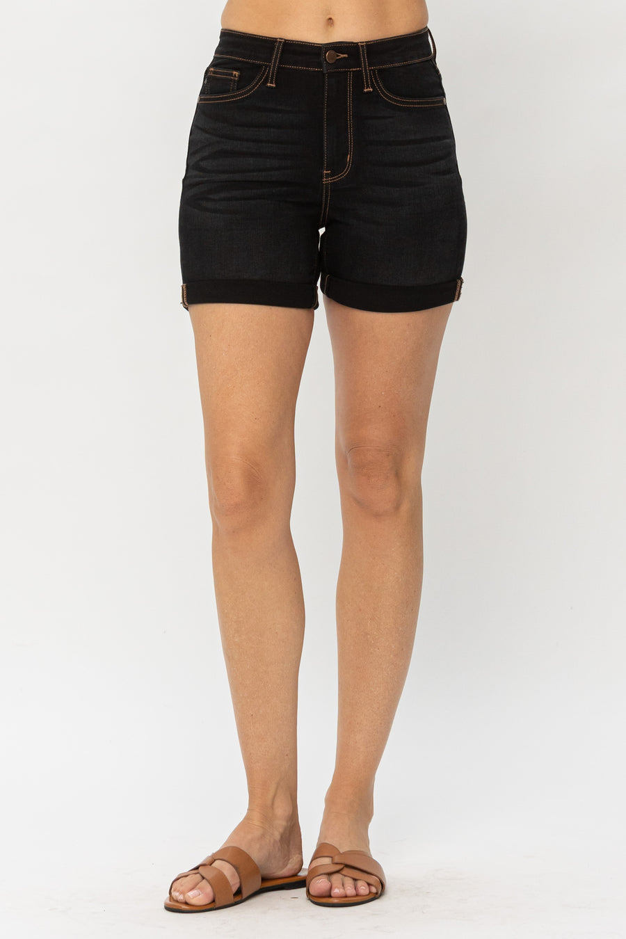 Ciara 3D Whisker Brown Thread Shorts