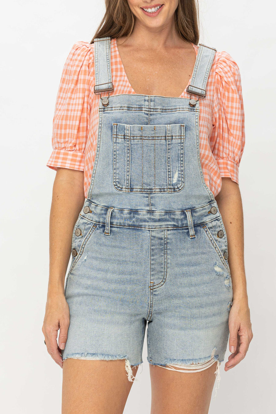 Delaney Destroy Shorts Overall - PLUS