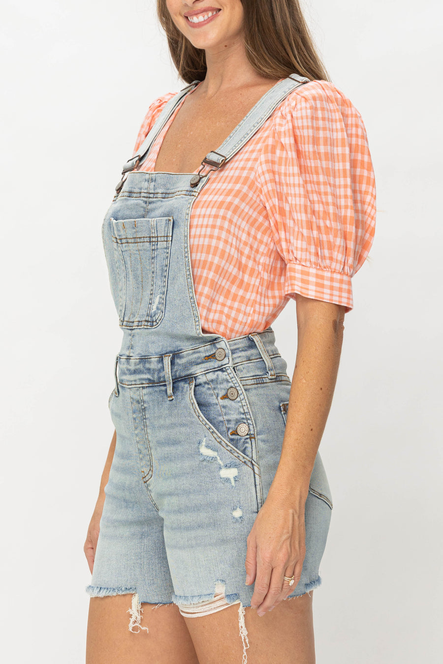 Delaney Destroy Shorts Overall - PLUS