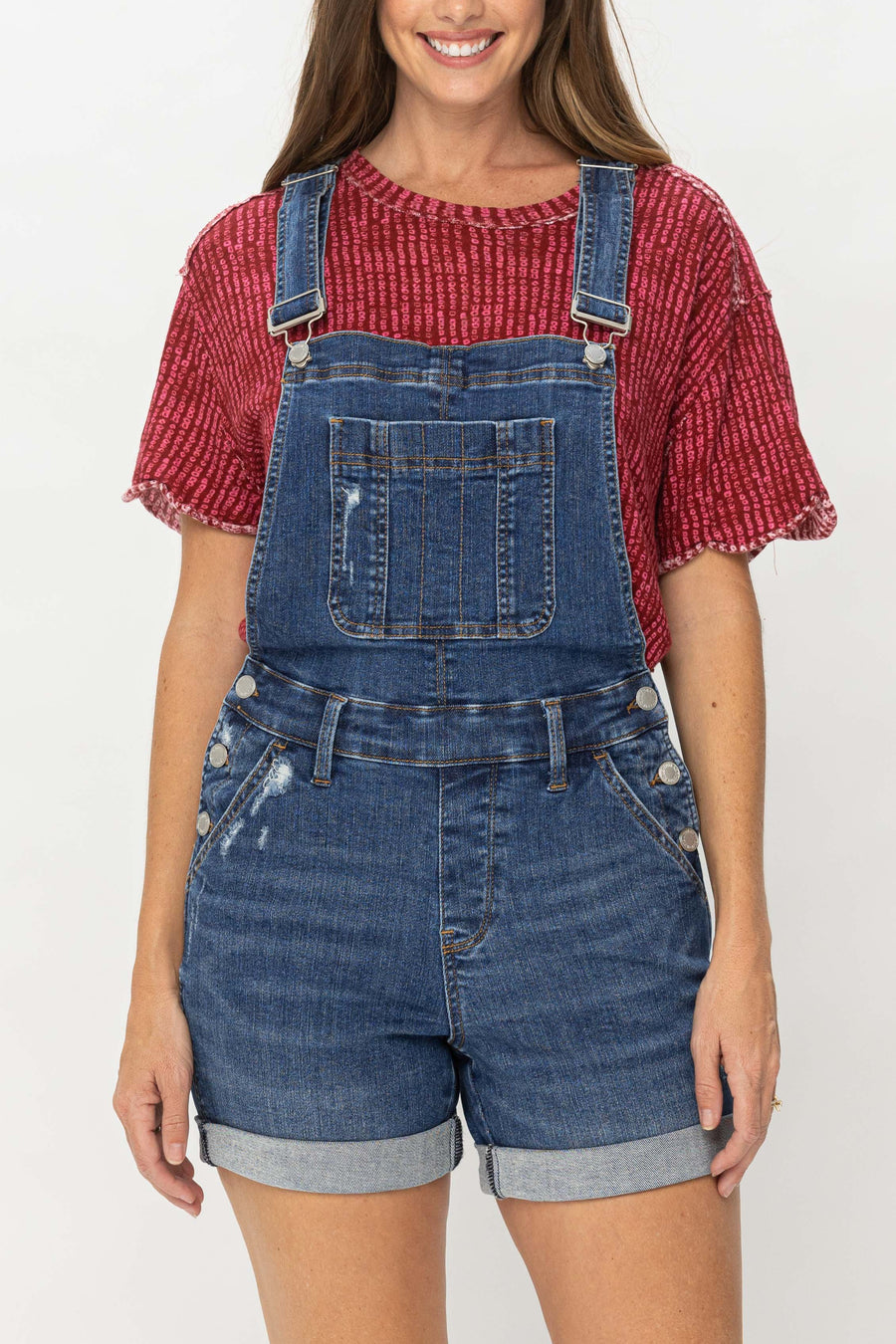 Alexandra Double Cuffed Shorts Overall