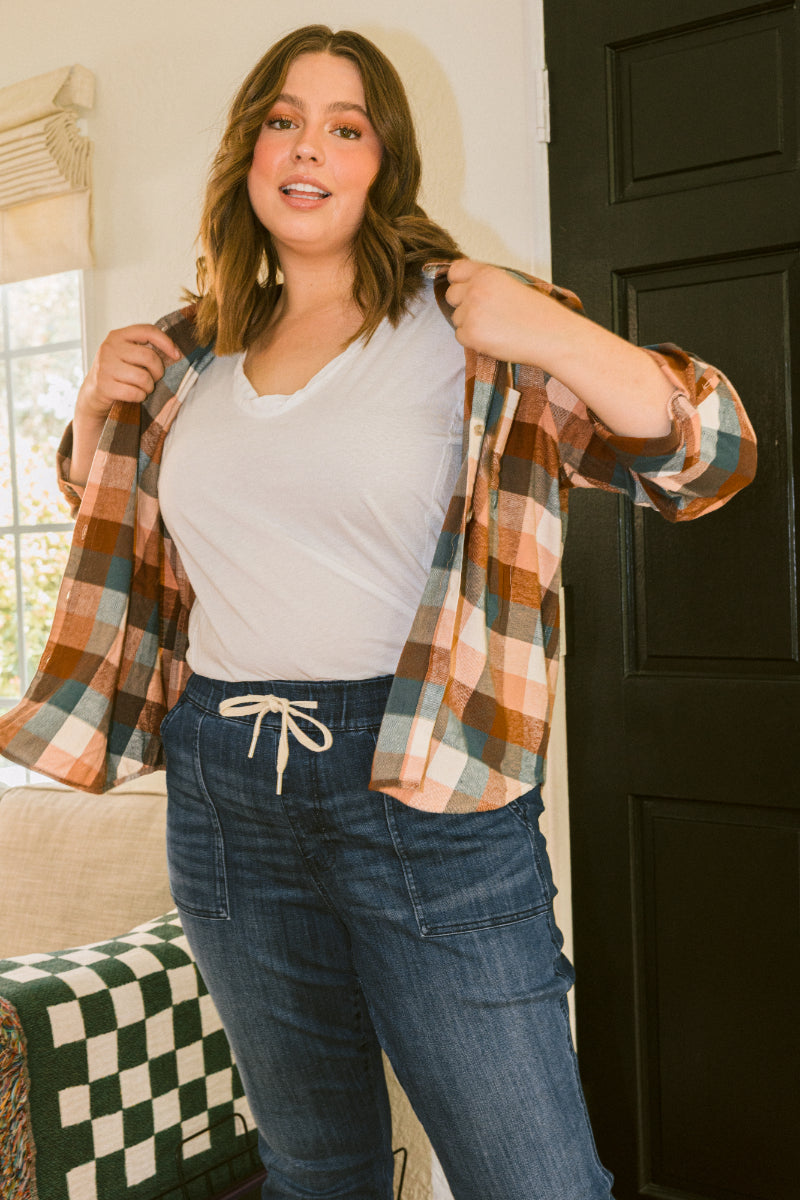 Nadine Pull-On Drawstring Joggers - PLUS