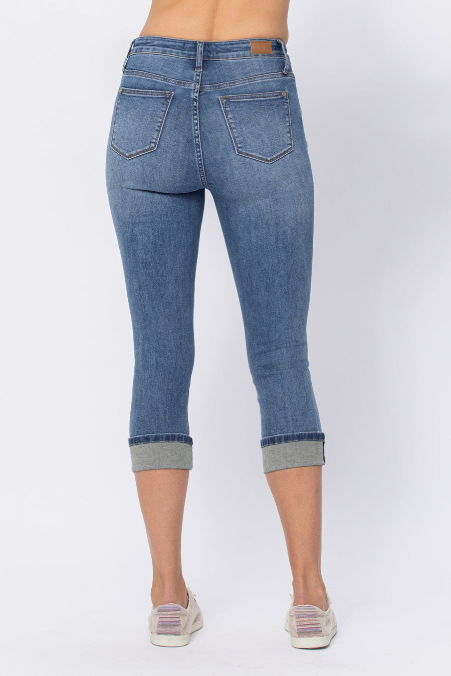 Aliana Midrise Cuffed Capri - PLUS