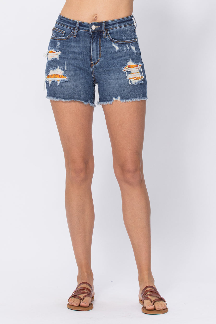 Jenah Printed Pocket Lining Shorts - PLUS