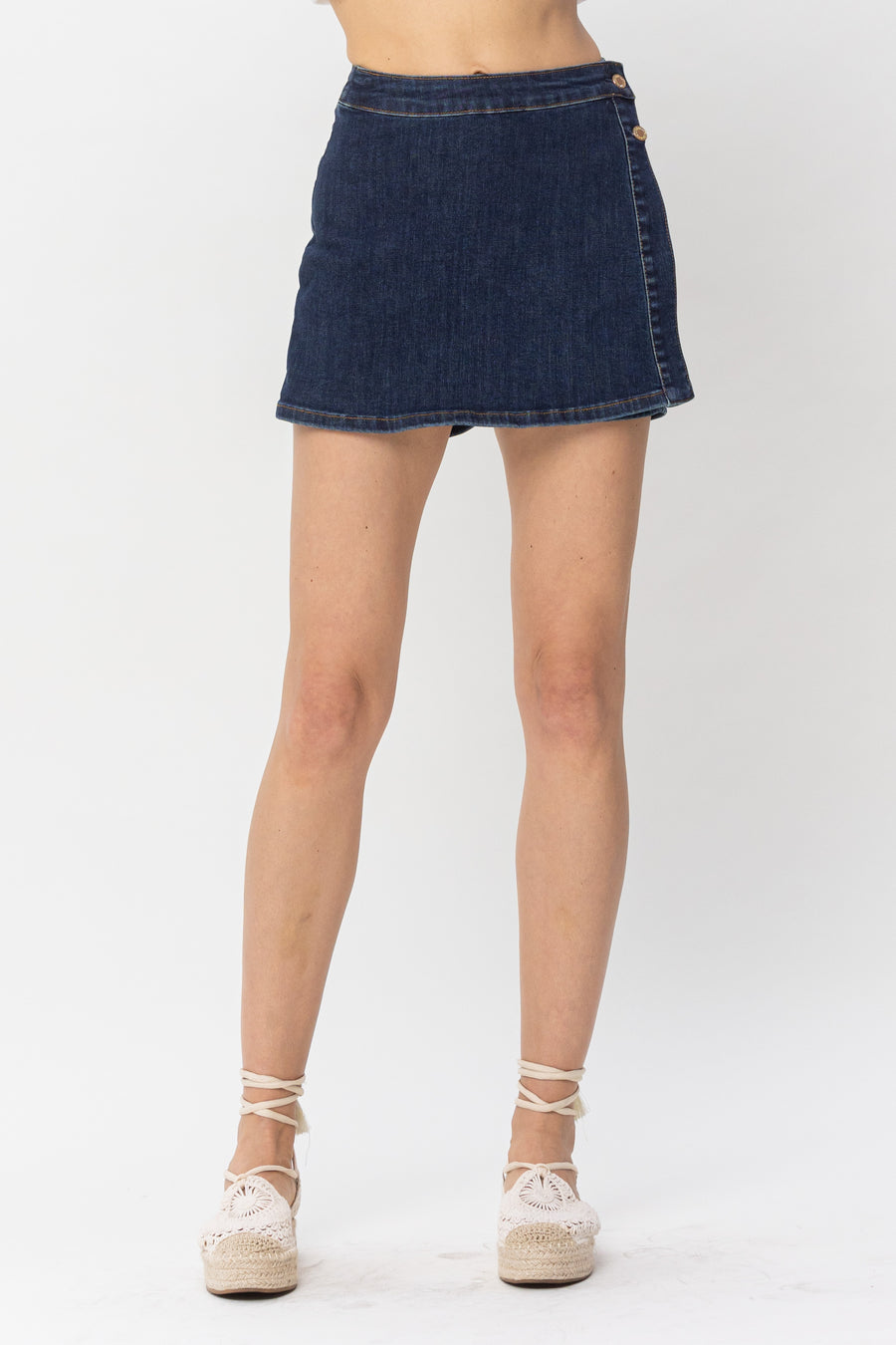 Rebecca Clean Wash Denim Skort