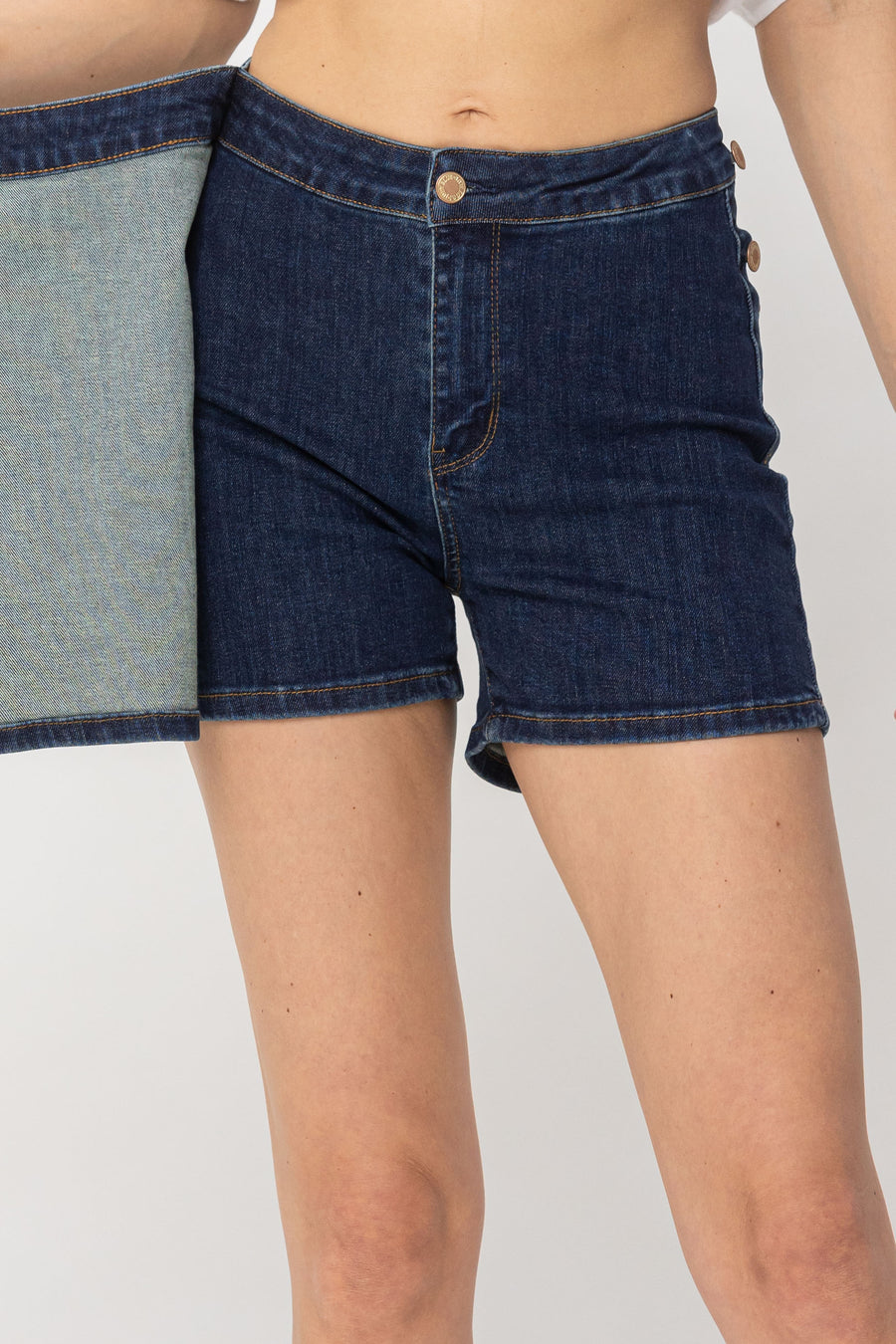 Rebecca Clean Wash Denim Skort