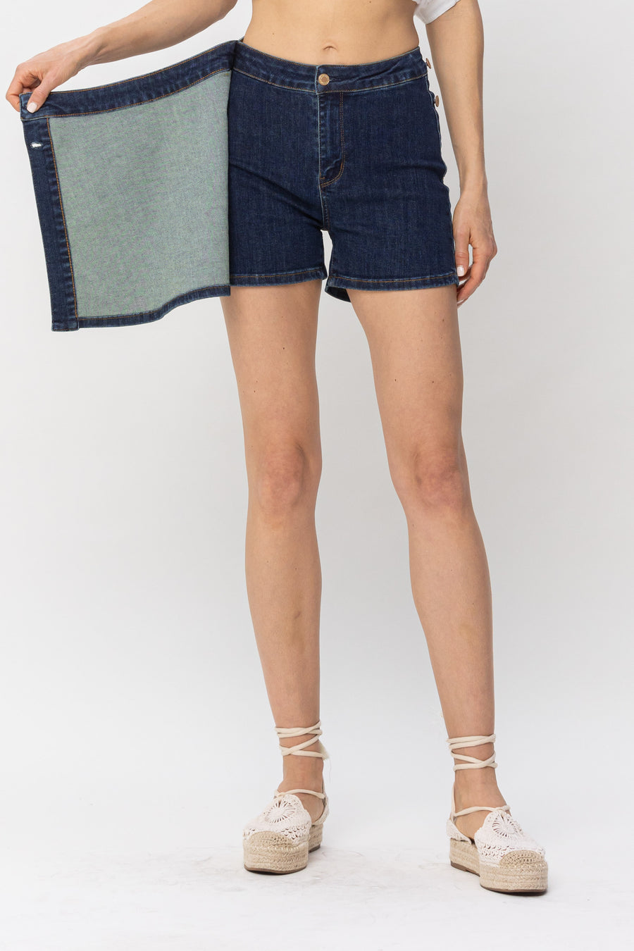 Rebecca Clean Wash Denim Skort