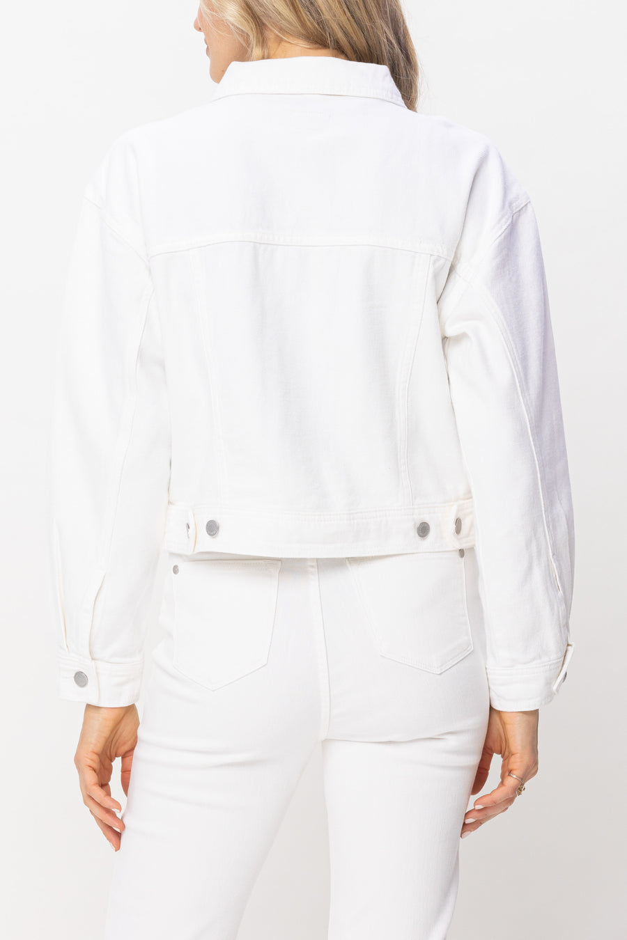 Candice White Non Stretch Boyfriend Jacket - PLUS