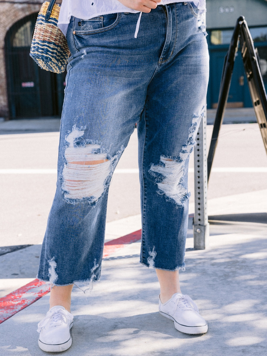 Mia Release Hem Ankle Straight - PLUS